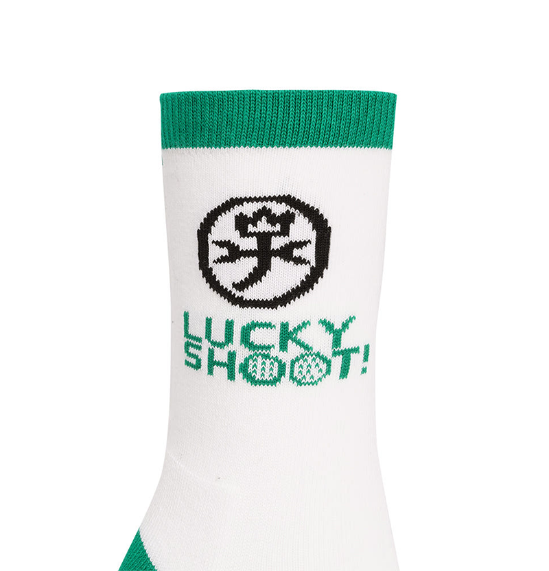 Castelbajac Men's Contrast Accent Long Socks - White