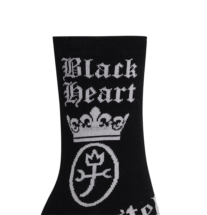 Castelbajac Men's Capsule Line Pattern Point Long Socks - Black