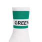 Castelbajac Women's Color Block Slogan Long Socks - Green