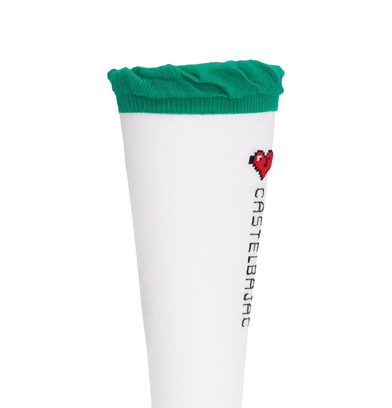Castelbajac Women's Heart Point Knee Socks - Green