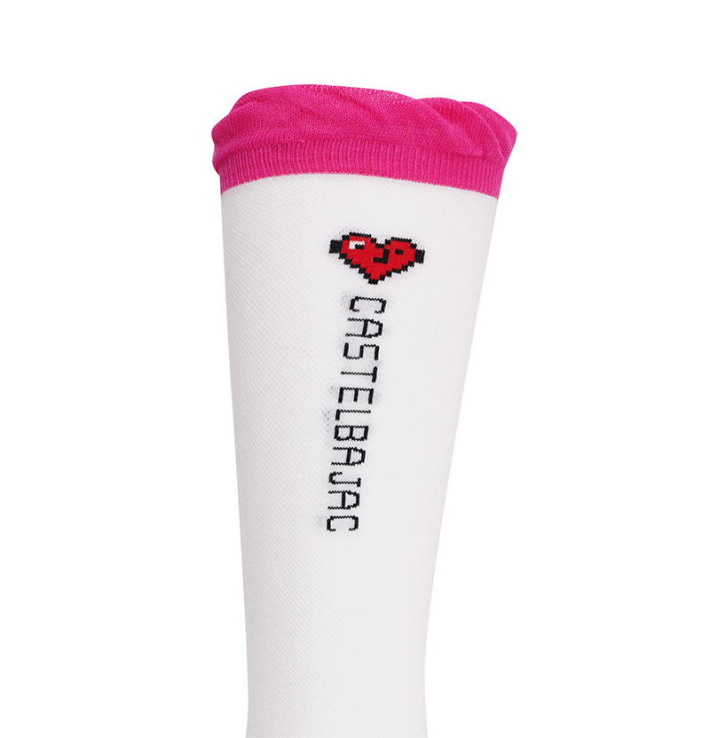 Castelbajac Women's Heart Point Knee Socks - Pink
