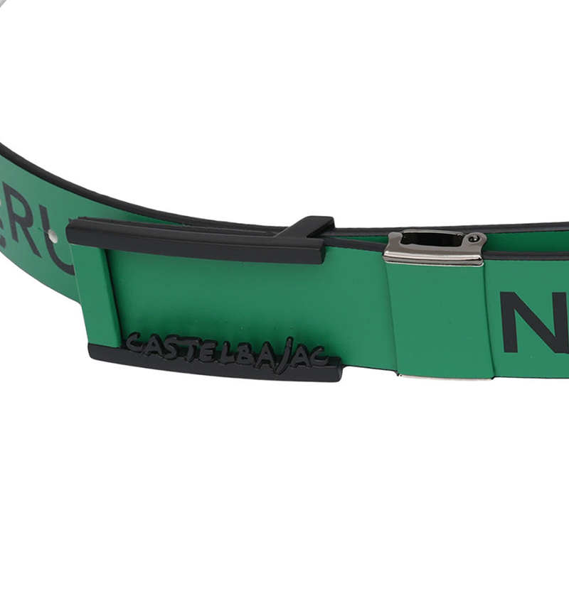 Castelbajac Men's Print Buckle Belt - Green
