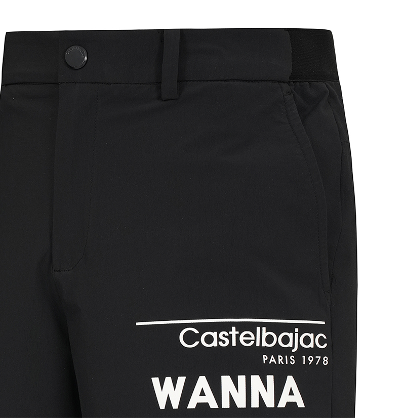 Castelbajac Men's Double-Sided Wool Band 5-Cuff Shorts - 2 Colors