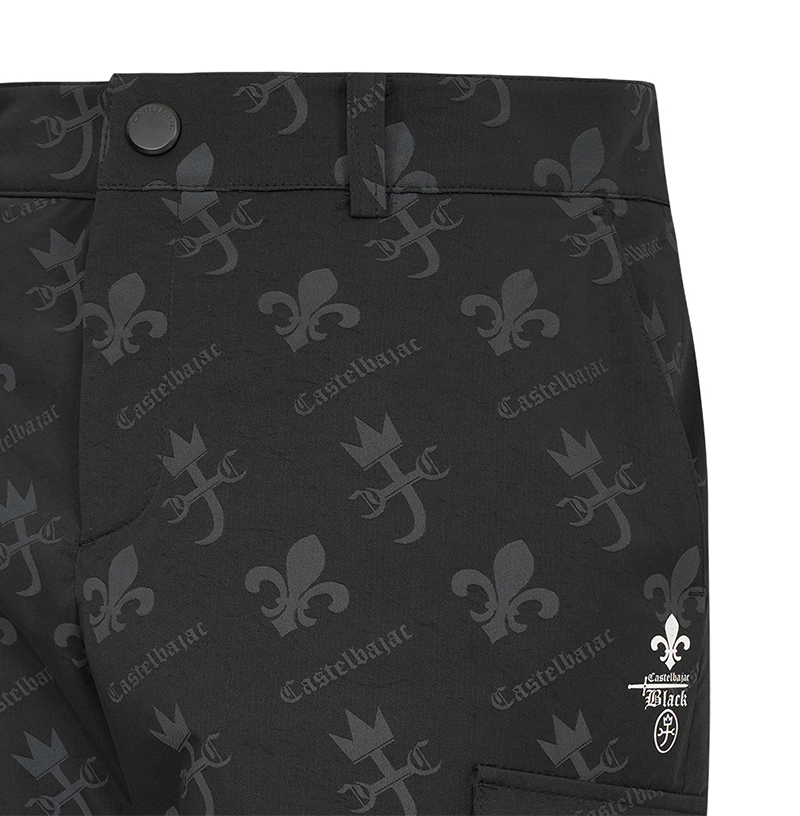 Castelbajac Men's Capsule Line Jacquard Jogger Pants - Black