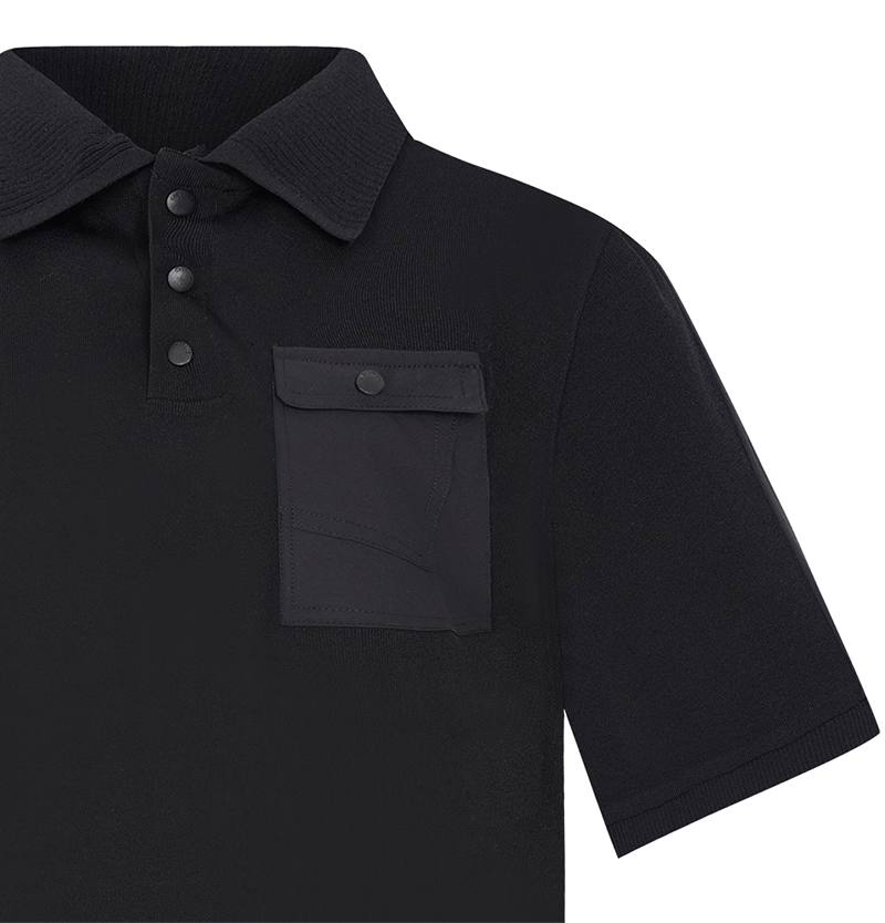 Castelbajac Men's Woven Hybrid Polo Pullover Knit - 2 Colors
