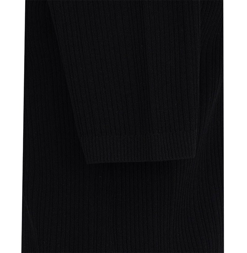 Castelbajac Women's ribbed Short-Sleeve Sweater - Black