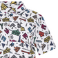 Castelbajac Men's PARIS Pattern Mesh Shirt - White
