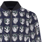 Castelbajac Men's Patterned Blue Jacket Jumper - Navy