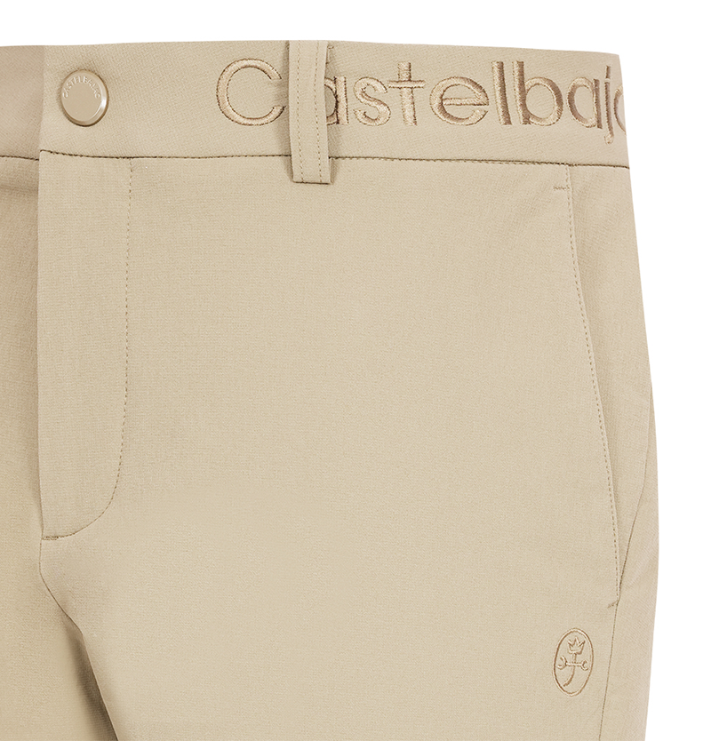 Castelbajac Men's Waist Embroidered Spandex Pants - 3 Colors