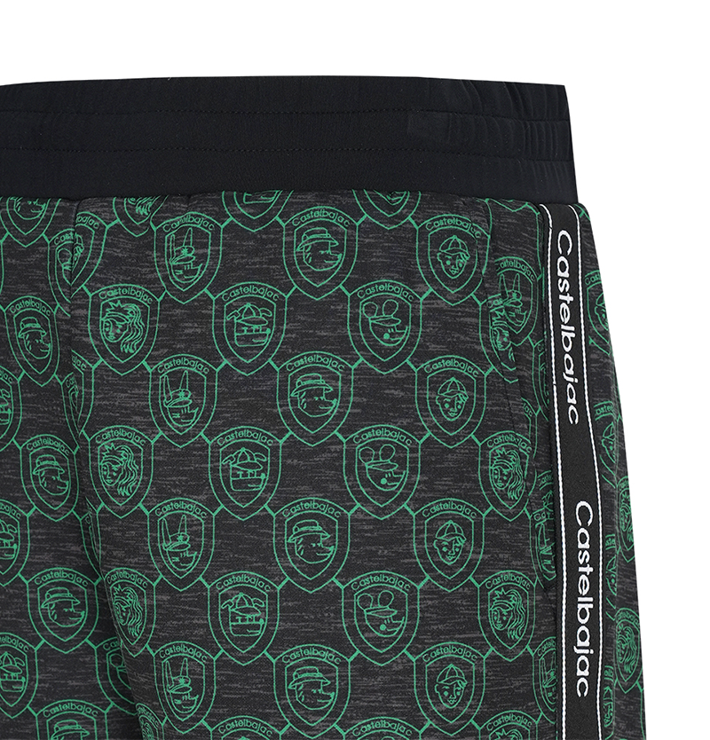 Castelbajac Men's JQD Print Training Pants - Green