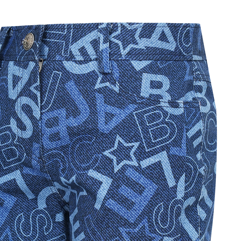 Castelbajac Women's Star Print Bootcut Pants - Navy