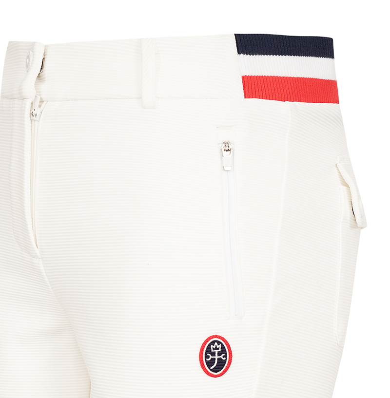 Castelbajac Women's Tri-Color Point Bootcut Pants - 2 Colors