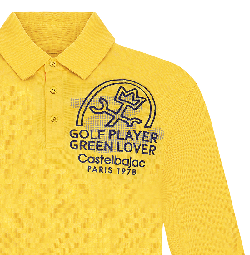 Castelbajac Men's Chest One-Point Collar T-Shirt - 3 Colors