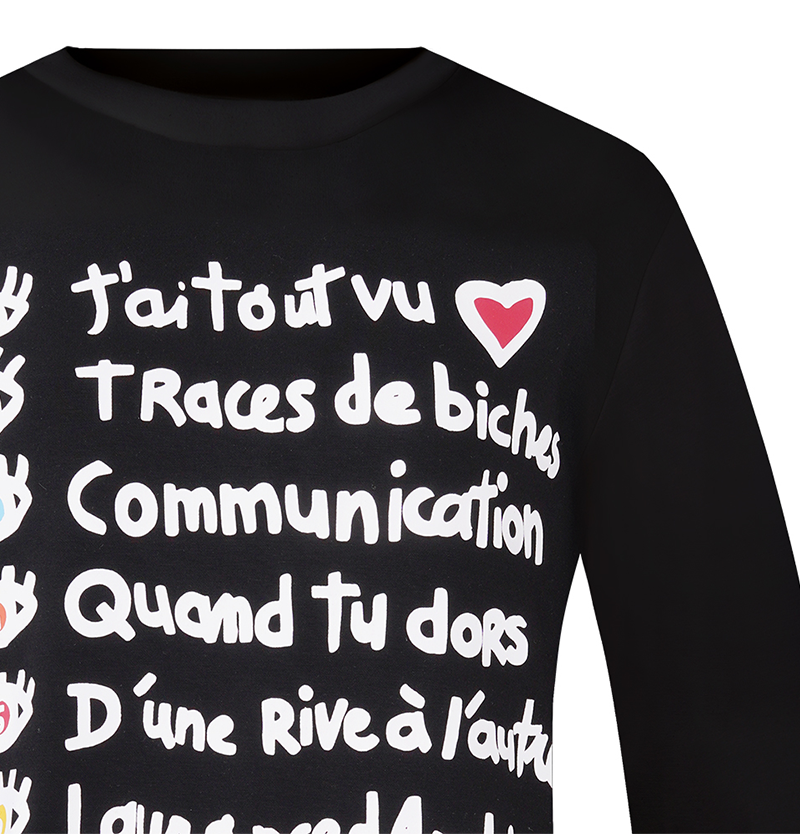 Castelbajac Women's Lettering Artwork Print Round T-Shirt - 3 Colors