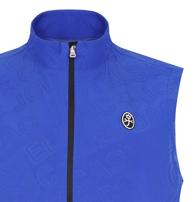Castelbajac Men's Bajac Logo Embossed Vest - 2 Colors