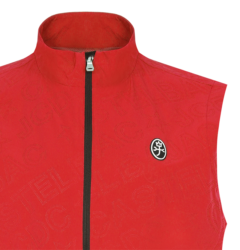 Castelbajac Men's Bajac Logo Embossed Vest - 2 Colors