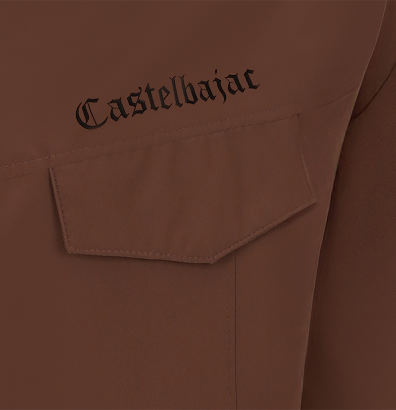 Castelbajac Women's Black Line Detachable Hooded Jumper - Brown