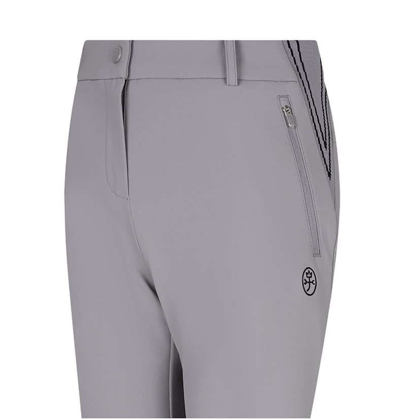 Castelbajac Women's Side-Slit Slim Pants - Grey