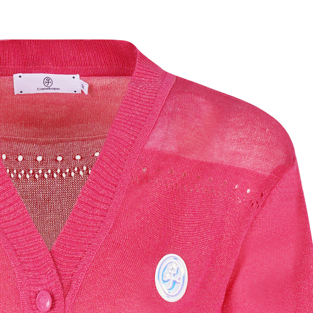 Castelbajac Women's Skashi V-Neck Cardigan - Pink