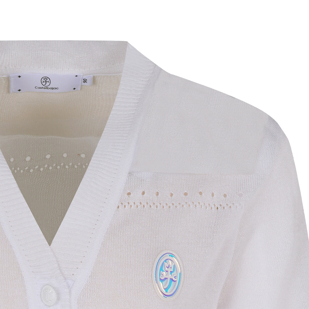 Castelbajac Women's Skashi V-Neck Cardigan - White