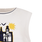 Castelbajac Women's Emblem Point Knit Vest - White