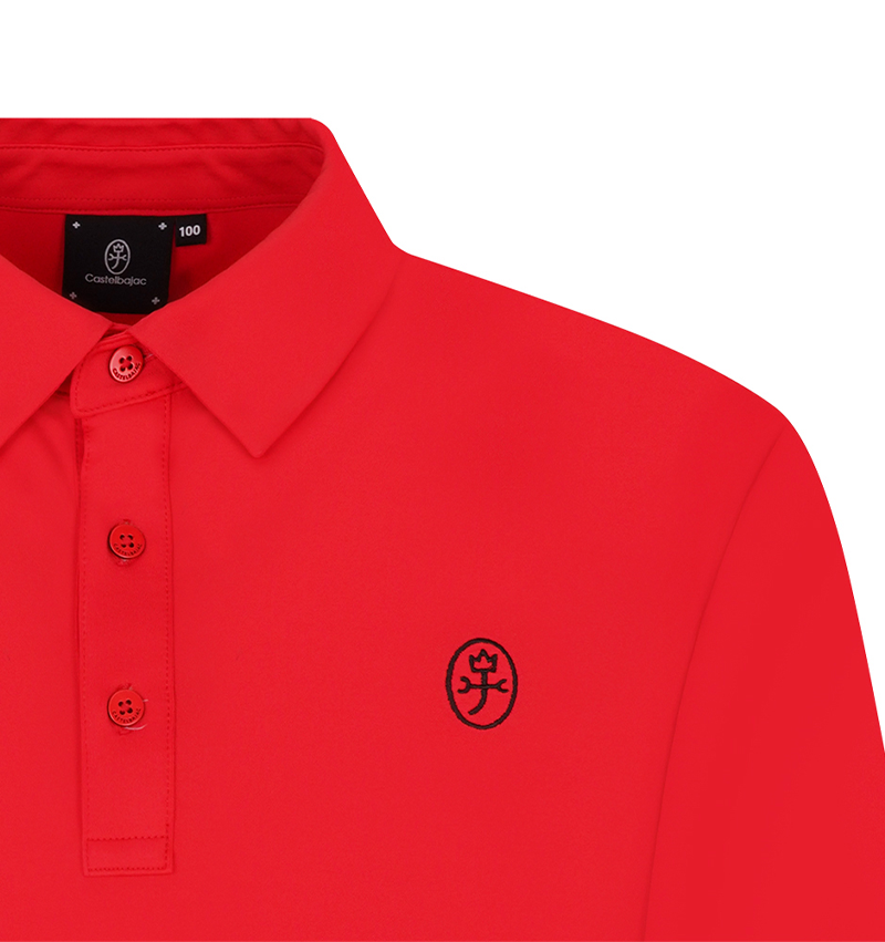 Castelbajac Men's Basic Collared T-Shirt - Red