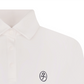 Women's Logo Embroidered Basic Collar T-Shirt - White