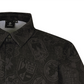 Castelbajac Men's Full-Print Short-Sleeve Collared T-Shirt - Black