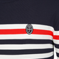 Castelbajac Men's Striped Round Sweater - Navy