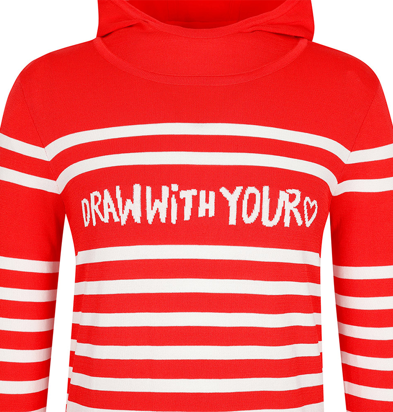 Castelbajac Women's Striped Sweater - Red