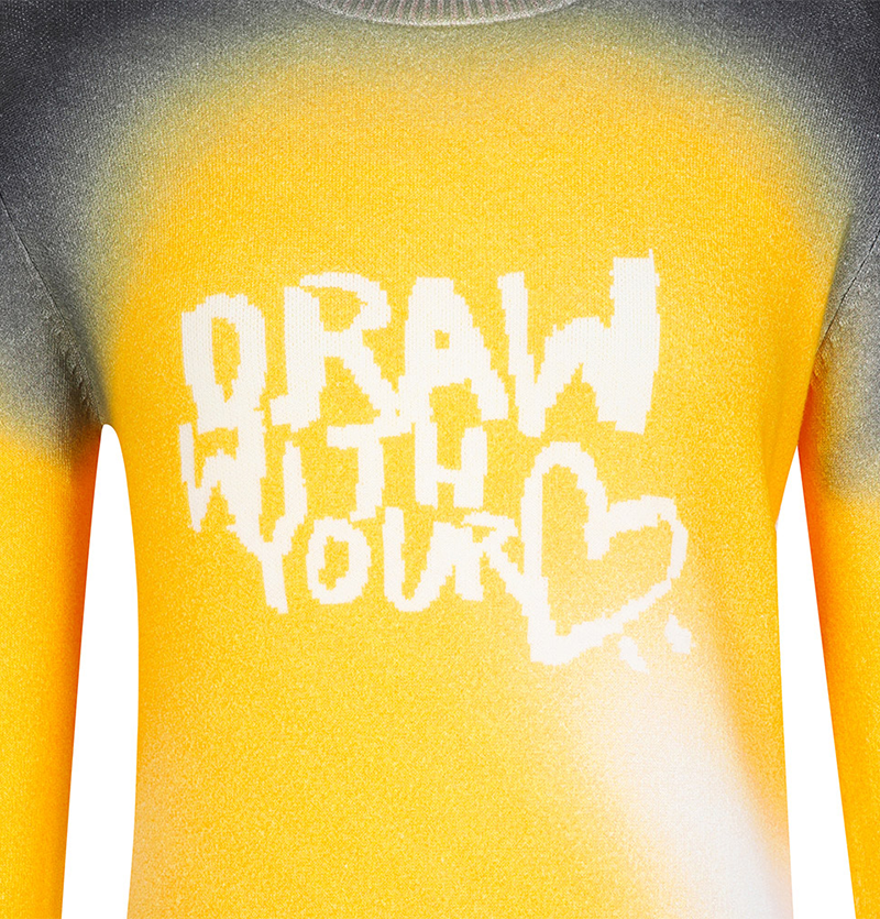 Castelbajac Women's Full-Length Lettering Sweater - Yellow