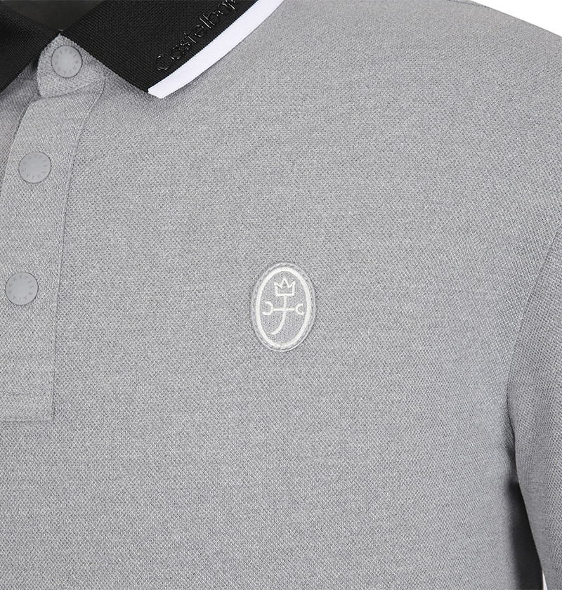 Castelbajac Men's Pique Collar T-Shirt - M/Grey