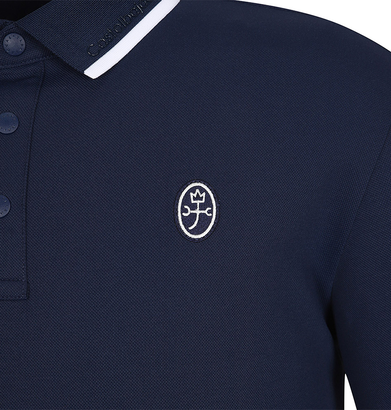 Castelbajac Men's Pique Collar T-Shirt - Navy
