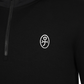 Castelbajac Men's Woven Hooded Half-Zip T-Shirt - Black