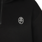 Castelbajac Women's Short-Sleeve Jersey Half-Zip Hooded T-Shirt - Black