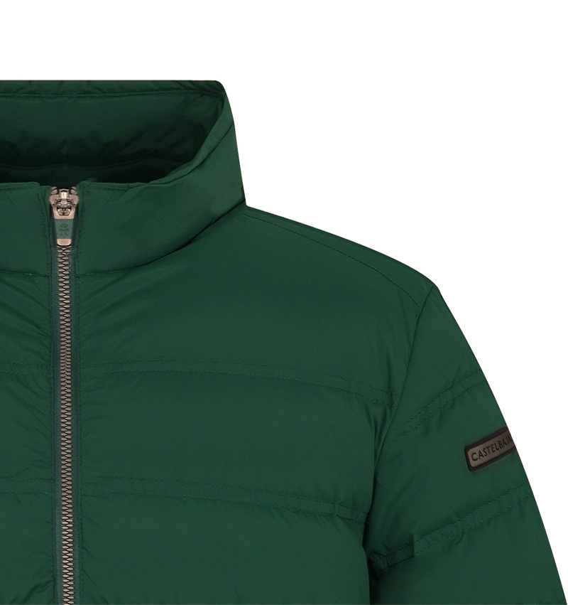 Men's Lightweight Duck Down Padded Jumper - Green