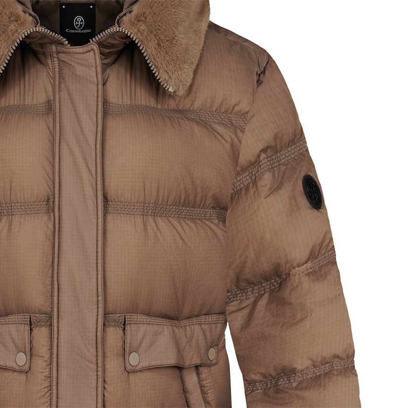 Castelbajac Women's Two-Color Duck Down Long Padding - Brown