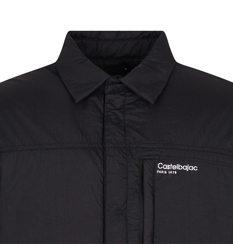 Castelbajac Men's Stretch Padded Shirt Jumper - Black