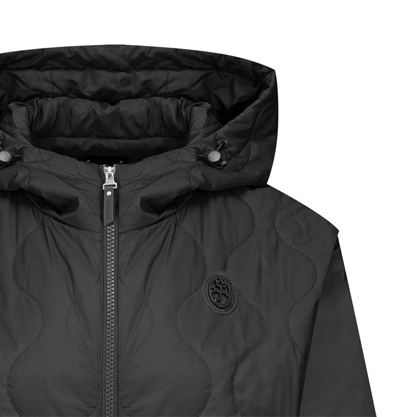 Castelbajac Women's Quilted Hooded Padded Jumper - Black