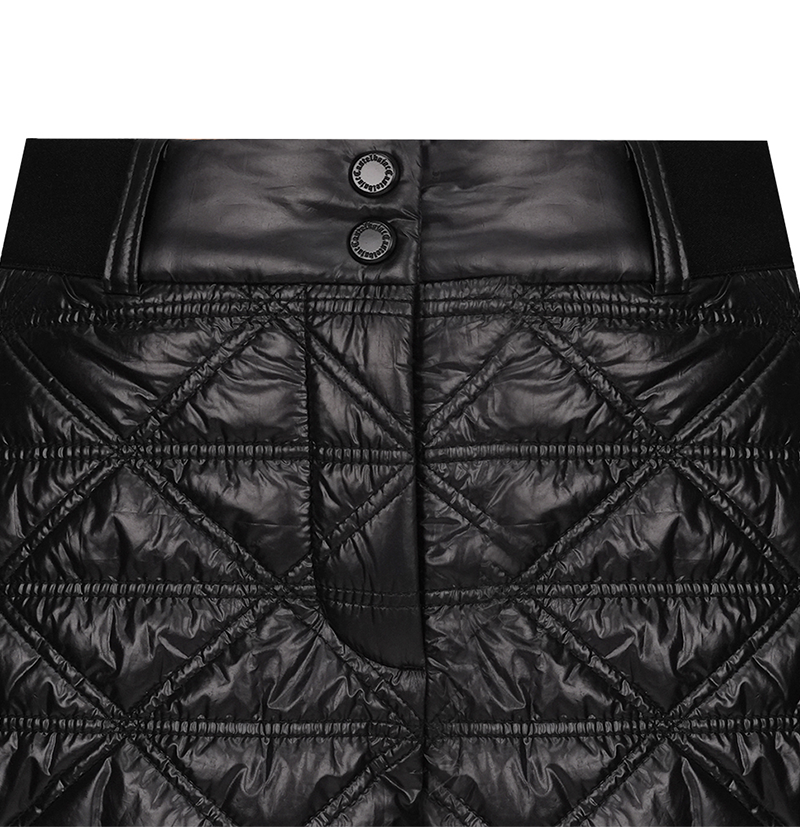 Castelbajac Women's Black Line Quilted Padded Shorts - Black