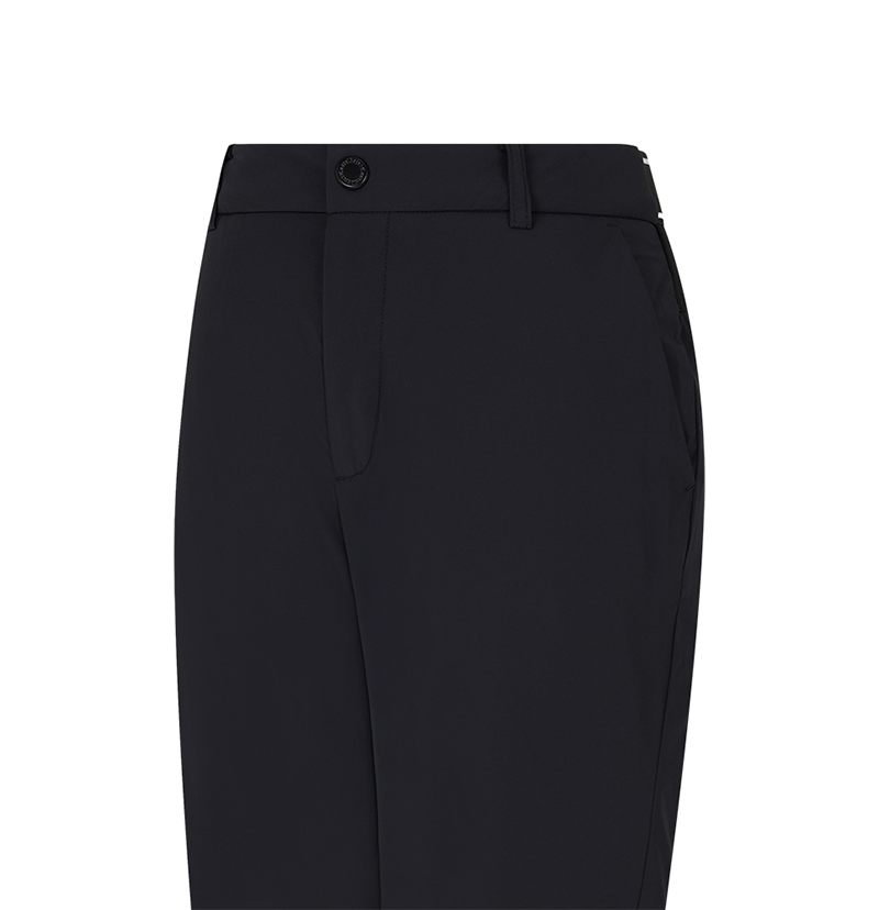 Castelbajac Men's Black Line Color Block Band Stretch Padded Jogger Pants - Black