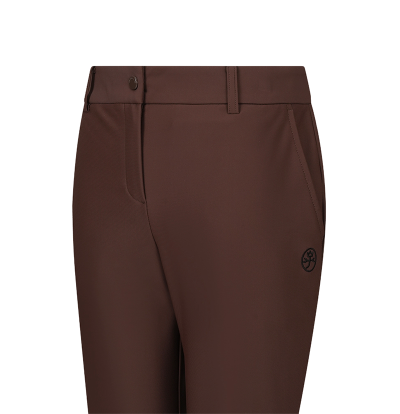 Castelbajac Women's Logo Band Fleece Bootcut Pants - Brown