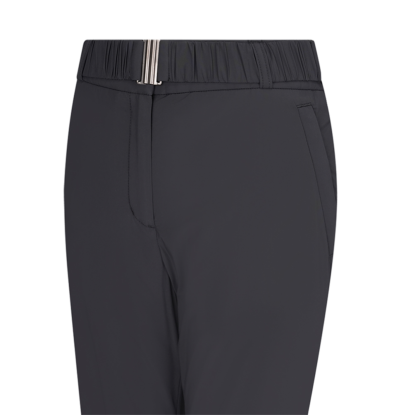 Castelbajac Women's Logo Band Padded Bootcut Pants - Black