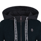 Castelbajac Women's Artwork Embroidered Hybrid Padded Zip-Up Hoodie - Navy