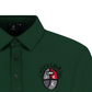 Men's Embroidered Point Basic Collar T-Shirt - Green
