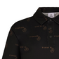 Castelbajac Men's Pattern Print Collared T-Shirt - Black
