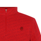 Castelbajac Men's Logo Jacquard Half-Zip T-Shirt - Red
