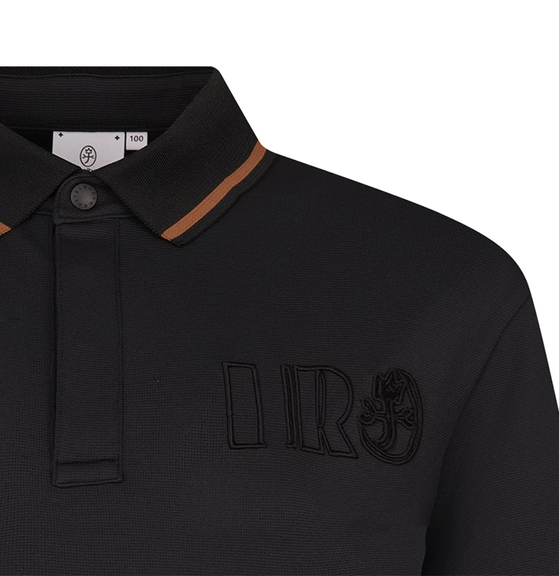 Castelbajac Men's Volume Embroidered Collar T-Shirt - Black