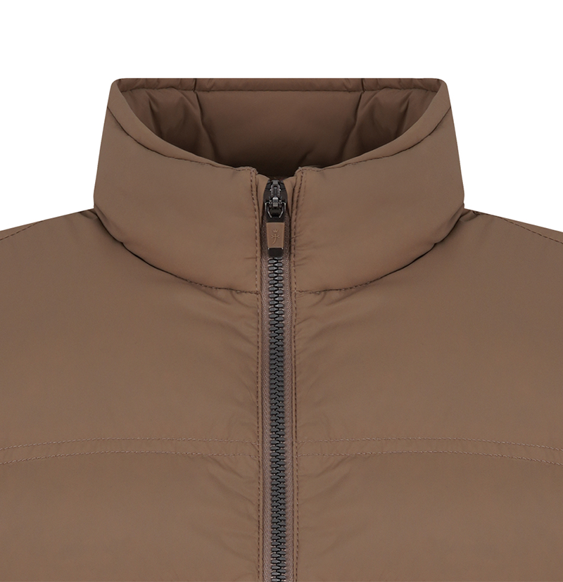 Castelbajac Men's Lightweight Duck Down Padded Vest - Brown