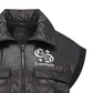 Castelbajac Women's Black Line Glossy Quilted Point Padded Crop Vest - Black